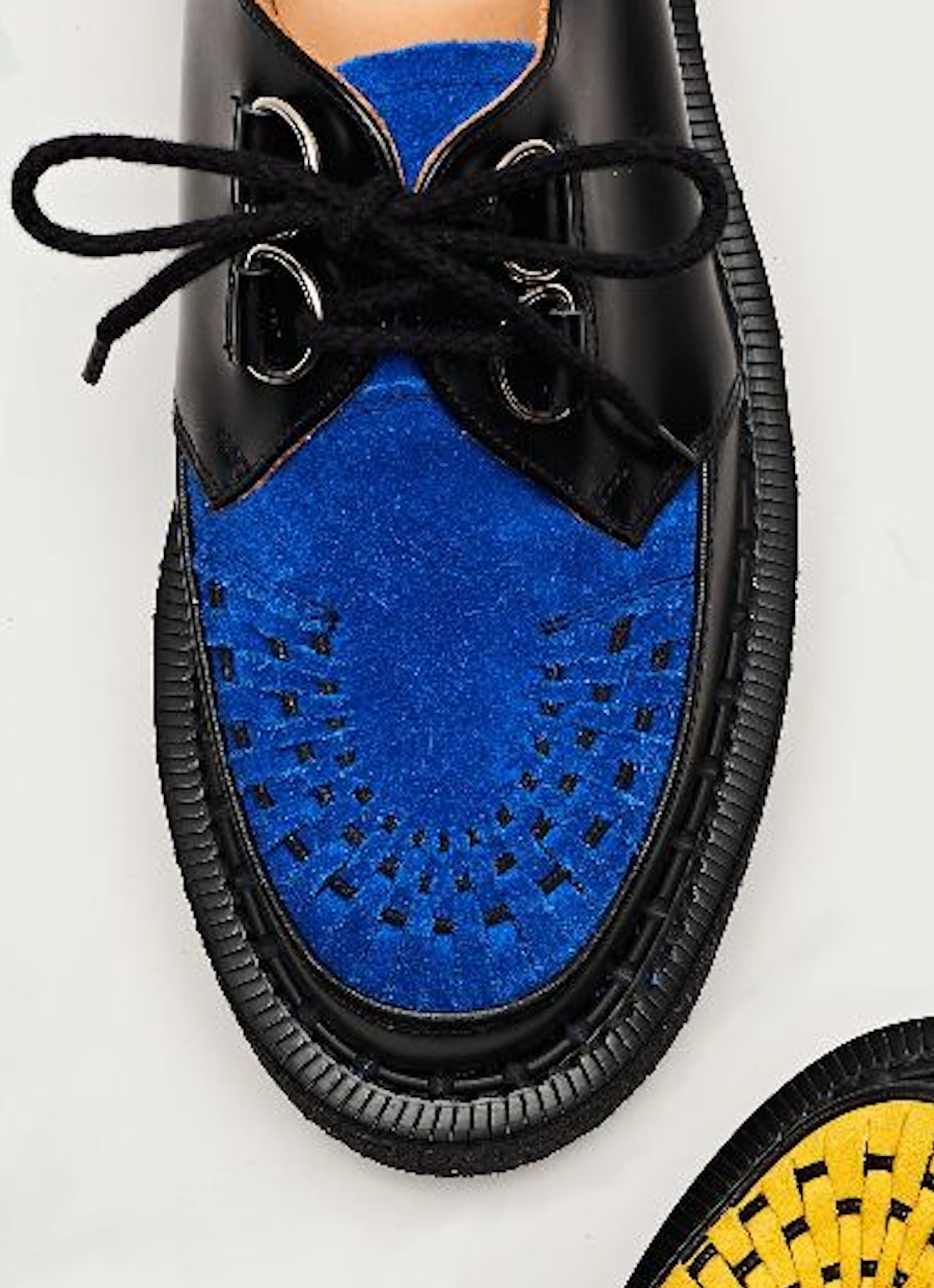 black and royal suede Skipton Creeper