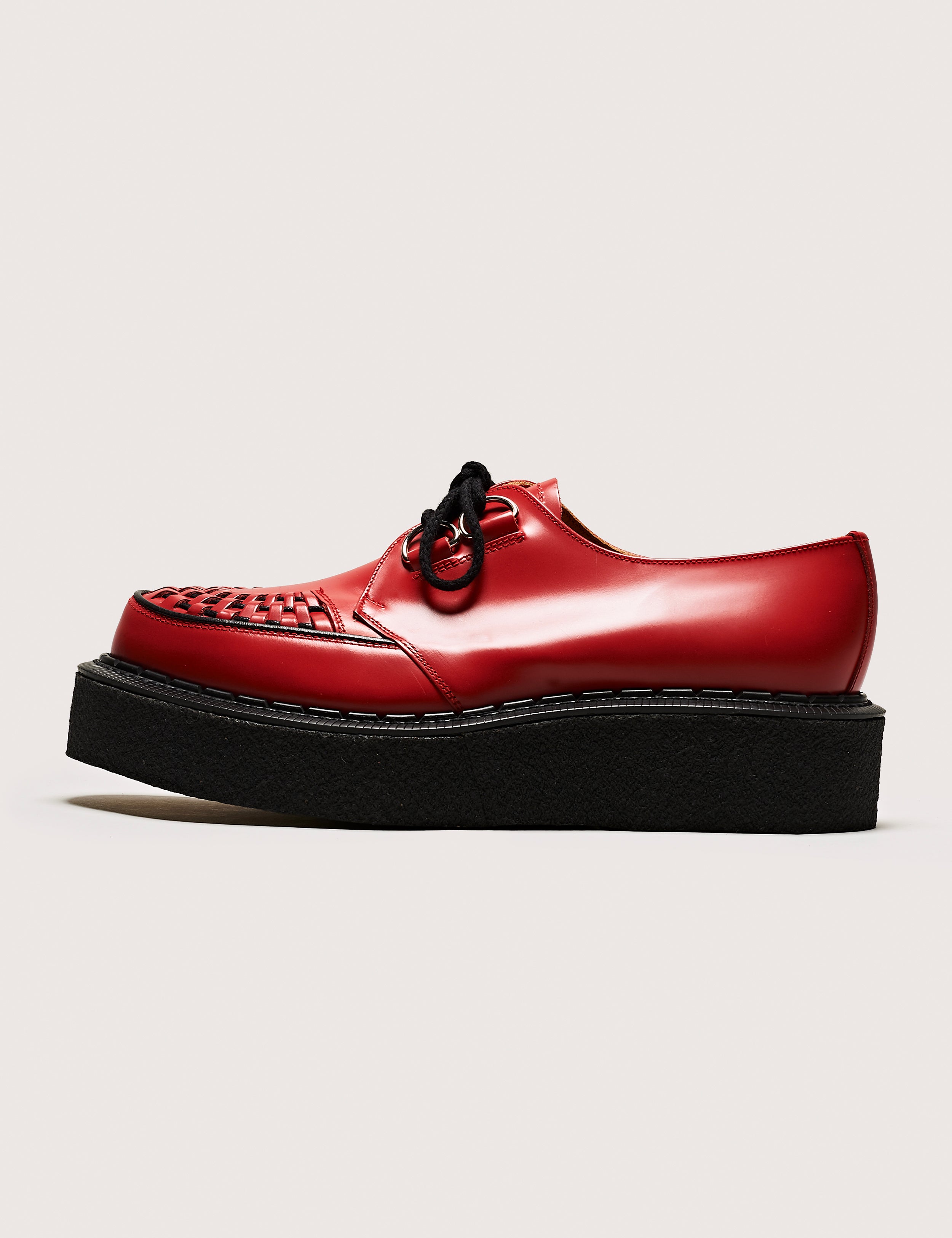 Skipton Black/Red Suede – George Cox