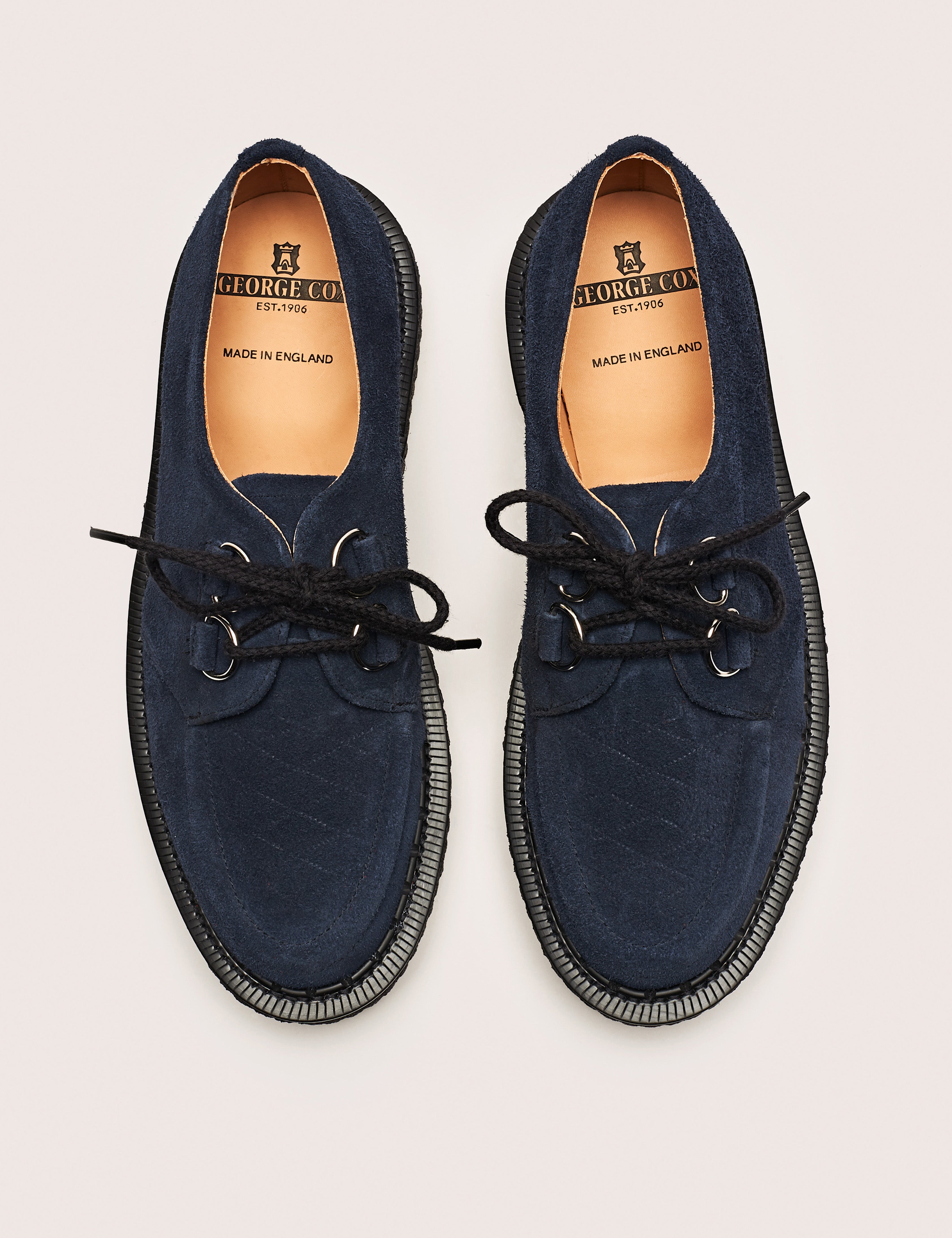 Bingley Navy Suede